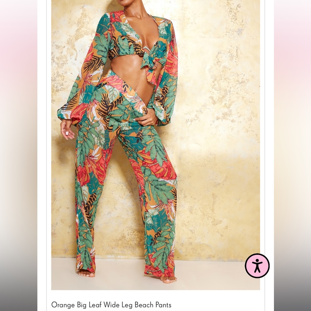 PLT Two Piece Set Resort Wear Beach Coverup